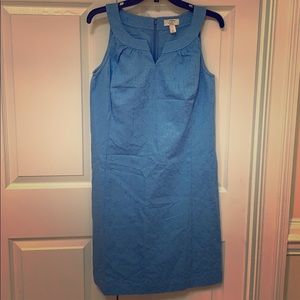 Blue sleeveless Ann Taylor Loft dress